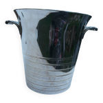 Seau  champagne en mtal argent art dco