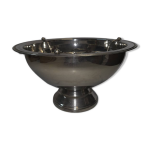 Seau � champagne en m�tal argent�, rafra�chissoir