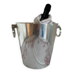 Seau  champagne en mtal argent saint medard