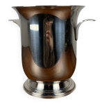 Seau  champagne vintage en inox, 1970