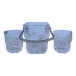 Seau  glace et 2 verres whisky vintage en cristal de svres