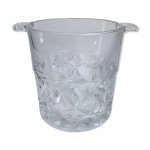 Seau � glace / gla�ons en cristal ann�es 70