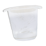 Seau  glace ou glaons en cristal taill pi