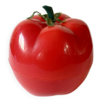 Seau  glace tomate rouge vintage