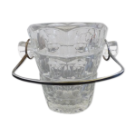 Seau  glace en verre 1970