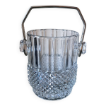 Seau  glace. verre. 1970