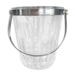 Seau  glace en verre moul cisel