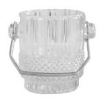 Seau à glace en verre taillé Seau à glace en verre taillé