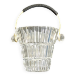 Seau  glace en verre taill berglas austria, annes 1970