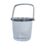 Seau � glace vintage en verre