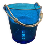 Seau � gla�ons bleu vintage