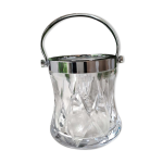 Seau  glaons en cristal design styl, cristal de bayel, motifs croisillons / losanges