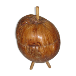 Seau à glaçons, noix de coco naturalisée de 1970 Seau à glaçons, noix de coco naturalisée de 1970