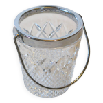 Seau  glaons en verre en trs bon tat.