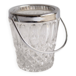 Seau à glaçons en verre cerclé Seau à glaçons en verre cerclé