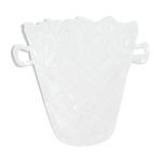 Seau  glaons en verre taill