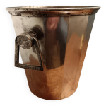 Seau vintage champagne metal argent abel