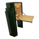 Secr�taire a abattant r�alis� par l'atelier rom�o laque verte ann�e 1970 / 80