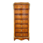 Secrétaire à abattant en marqueterie, style louis xv, xixe siècle Secrétaire à abattant en marqueterie, style louis xv, xixe siècle
