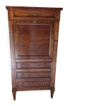 Secr�taire bois avec abattant cuir