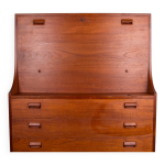 Secrtaire, bureau, danois en teck par borge mogensen pour soborg mobelfabrik 1960.