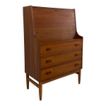 Secrétaire danois midcentury en teck des années 1960 Secrétaire danois midcentury en teck des années 1960
