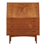 Secrétaire danois vintage en teck par bernhard pedersen & søn 1960 Secrétaire danois vintage en teck par bernhard pedersen & søn 1960