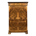 Secrtaire poque louis philippe en ronce de noyer