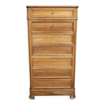 Secrtaire poque napolon iii en faux semblant de semainier en noyer