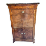 Secretaire d'epoque restauration en noyer du xixme siecle