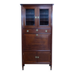 Secr�taire � guillotine en acajou de cuba, �poque louis xvi fin xviiie