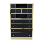 Secretaire laiton chrome laque michel pigneres 1970 Secretaire laiton chrome laque michel pigneres 1970