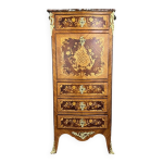 Secrtaire louis xv en marqueterie, poque napolon iii