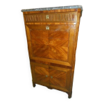 Secretaire marquete louis xvi plateau marbre du xix ème siecle Secretaire marquete louis xvi plateau marbre du xix ème siecle