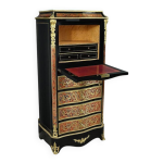 Secr�taire en marqueterie � boulle �, �poque napol�on iii milieu xixe