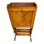 Secretaire en merisier a pietement lyre des annes 50 60