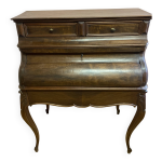 Secrtaire en noyer et placage de noyer de style louis . xv