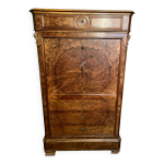 Secrtaire en ronce de noyer marquet de style louis - philippe, xix sicle