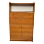 Secrtaire scandinave vintage en bois finition chne moyen