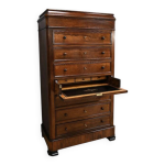 Secrtaire semainier en palissandre fin xixe