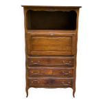 Secrtaire de style louis xv en bois