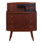 Secrétaire en teck, design danois, années 1970, production : danemark Secrétaire en teck, design danois, années 1970, production : danemark