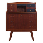 Secrétaire en teck, design danois, années 1970, production : danemark Secrétaire en teck, design danois, années 1970, production : danemark