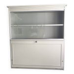 Secretaire vitrine bibliotheque mural