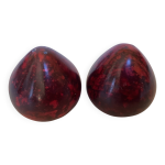 Sel et poivre goutte style marbre rouge