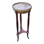 Sellette ancienne style louis xvi avec plateau marbre