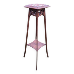 Sellette en bois et marbre