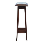 Sellette en bois massif avec plateau en marbre