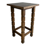 Sellette en bois avec pieds sculpts, art populaire