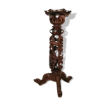 Sellette en bois sculpté - dynastie qing du xixe siècle - meuble d'art Sellette en bois sculpté - dynastie qing du xixe siècle - meuble d'art